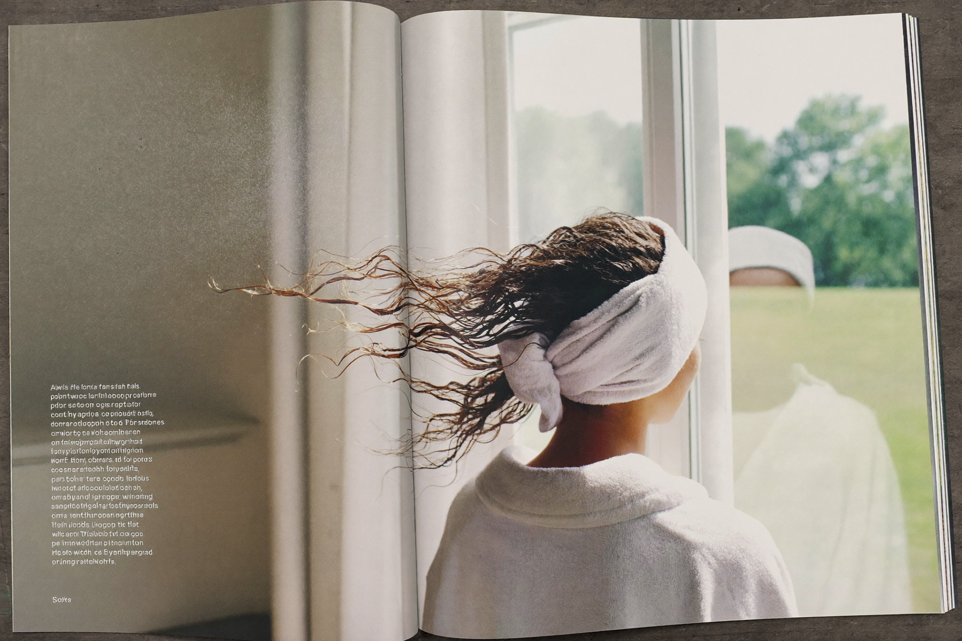 Editorial beauty photo: The Right Way to Air-Dry: Products and Timing by Hair Type