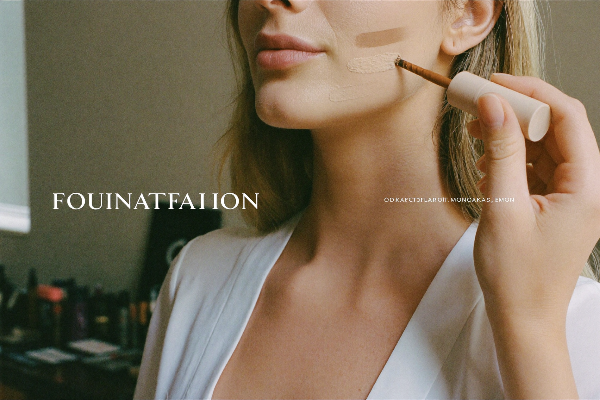 Editorial beauty photo: Foundation Matching: The Jawline Test and Other Rules That Save Money