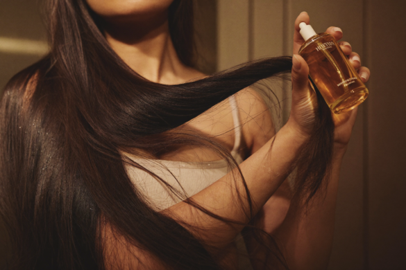 Editorial beauty photo: Hair Oiling Without the Grease: Placement Is Everything