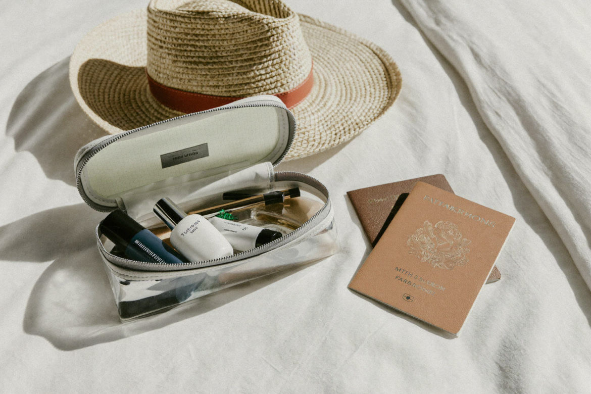 Editorial beauty photo: The Honeymoon Beauty Bag: A 12-Item Edit That Fits in a Carry-On